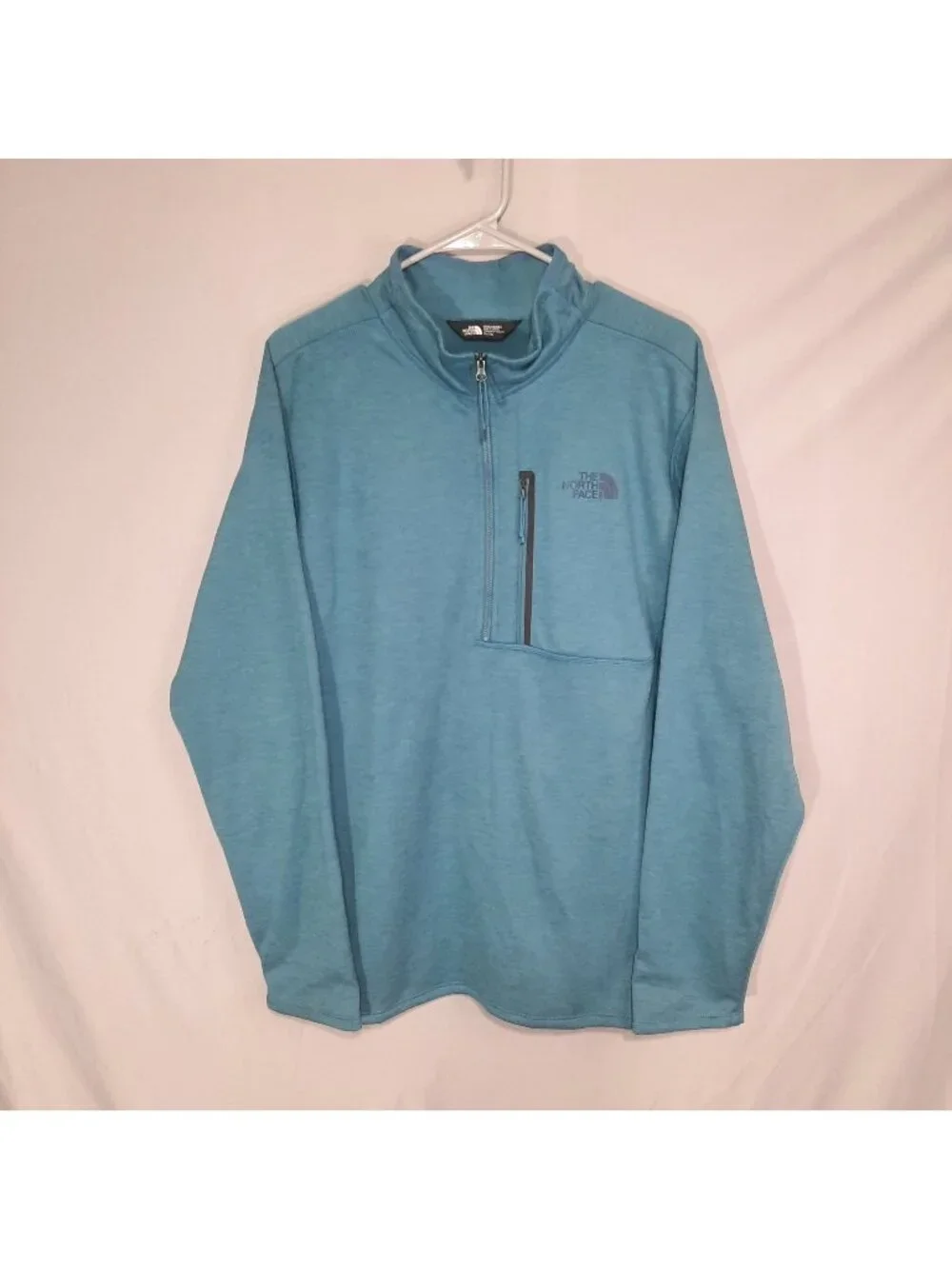 The North Face Jacket Mens Size XL Canyonland Half Zip Pullover Aqua Blue Fleece